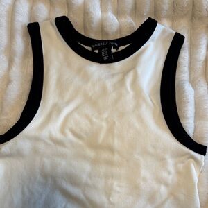Sincerely Jules Black and White Contrast Tank Top